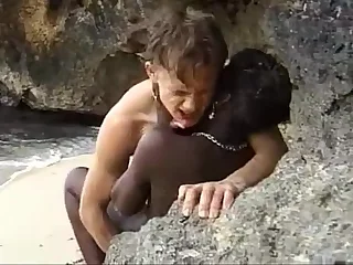 African teenager gets ass fucking fucked atop burnish apply beach 12 min
